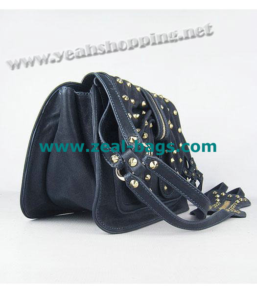 Cheap 3.1 Phillip Lim Edie Bow Studded Bag Dark Blue Replica - Click Image to Close